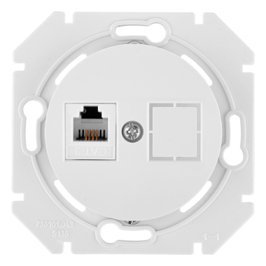 Фотография товара 'Bylectrica Механизм телефонной розетки 1-местной, СУ, серия ПРОВАНС, ТР4-6301'