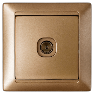 Фотография товара 'Bylectrica Розетка телевизионная, серия СТИЛЬ, ТР-042 бронза'