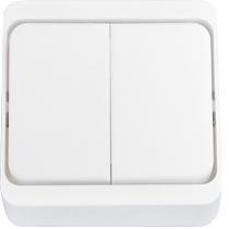 Фотография товара 'Bylectrica Выключатель 2-клавишный ОУ, А54-001'