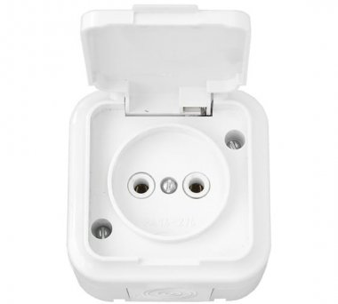 Фотография товара 'Bylectrica Розетка 1-местная ОУ IP44, РА16-236'
