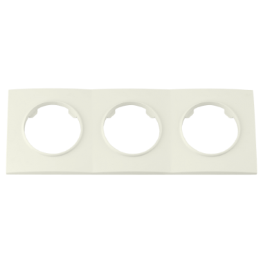 Фотография товара 'Bylectrica Рамка 3-х местная, квадрат серия ПРОВАНС квадрат, ЮЛИГ.735212.500 бежевый'