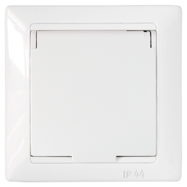 Фотография товара 'Bylectrica Розетка 1-местная СУ с заземляющим контактом IP44, серия СТИЛЬ, РС16-312'