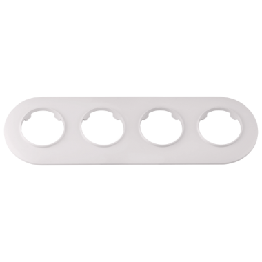 Фотография товара 'Bylectrica Рамка 4-х местная, круг, серия ПРОВАНС круг, ЮЛИГ.735212.503 перламутр'