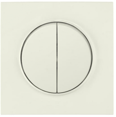 Фотография товара 'Bylectrica Выключатель 2-клавишный СУ, серия ПРОВАНС квадрат, С510-2302 бежевый'