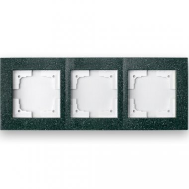 Фотография товара 'Bylectrica Рамка 3-х местная, серия СТИЛЬ-ЭЛИТ, ЮЛИГ.686251.113 малахит'