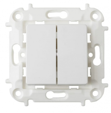 Фотография товара 'Bylectrica Механизм 2-клавишного выключателя, серия МАСТЕР, С510-3002'