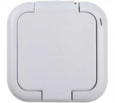 Фотография товара 'Bylectrica Розетка Bylectrica 1-местная ОУ с заземляющими контактами IP44, РА16-214'