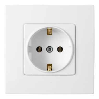 Фотография товара 'Bylectrica Розетка 1-местная СУ с заземляющим контактом, серия МАСТЕР, РС16-0002'