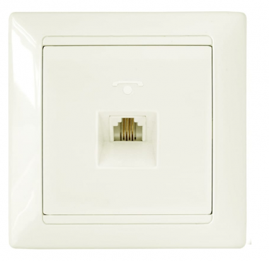 Фотография товара 'Bylectrica Розетка телефонная, серия СТИЛЬ, ТР4-034 бежевый'