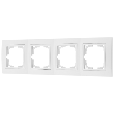 Фотография товара 'Bylectrica Рамка 4-х местная (с несъемной декор. рамкой), серия УЮТ, ЮЛИГ.735212.282-40'