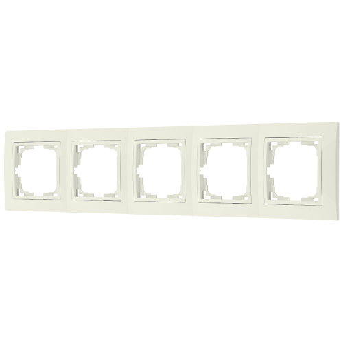 Фотография товара 'Bylectrica Рамка 5-х местная (с несъемной декор. вставкой), серия УЮТ, ЮЛИГ.735212.283-40бежевый'
