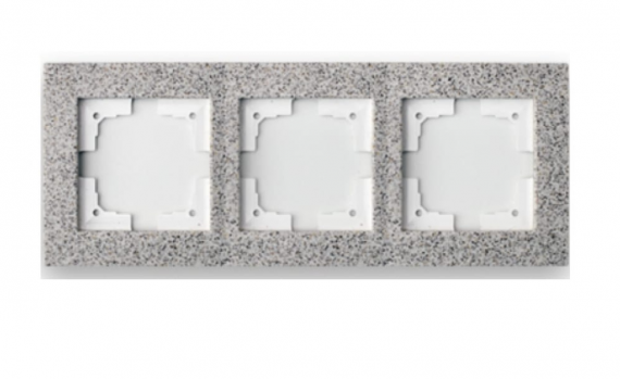 Фотография товара 'Bylectrica Рамка 3-х местная, серия СТИЛЬ-ЭЛИТ, ЮЛИГ.686251.113 мускат'