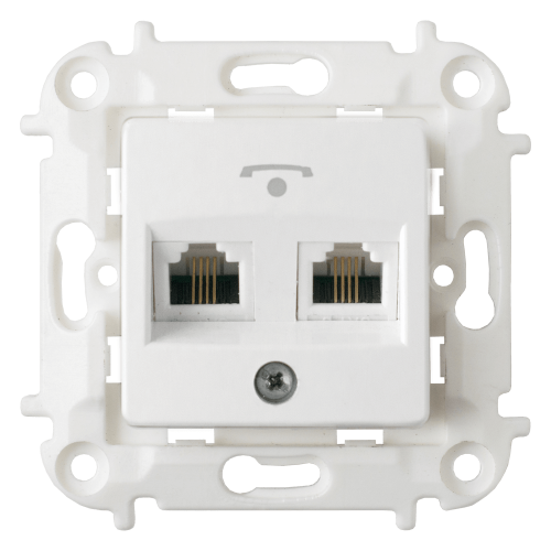 Фотография товара 'Bylectrica Механизм розетки телефонной 2 гнезда, серия МАСТЕР, ТР24-6002'