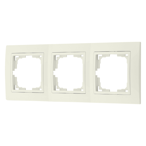Фотография товара 'Bylectrica Рамка 3-х местная (с несъемной декор. вставкой), серия УЮТ, ЮЛИГ.735212.281-40бежевый'