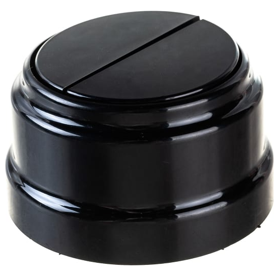 Фотография товара 'Bylectrica Выключатель 2-клавишный (10А) ОУ, серия РЕТРО, А510-2202 черный'