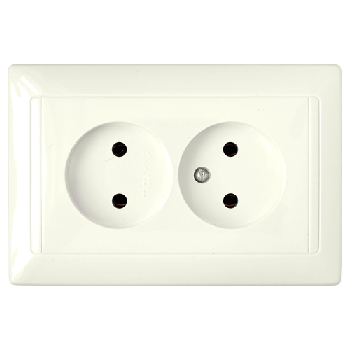 Фотография товара 'Bylectrica Розетка 2-местная СУ, серия СТИЛЬ, РС16-307 бежевый'