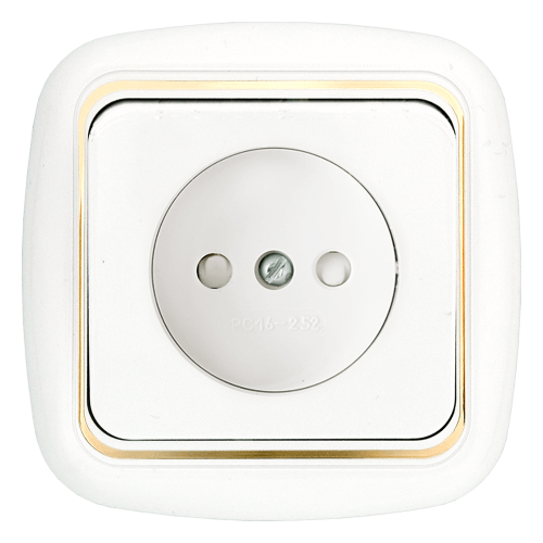 Фотография товара 'Bylectrica Розетка 1-местная СУ со шторками, серия ГАРМОНИЯ ЛЮКС, РС16-267 з'