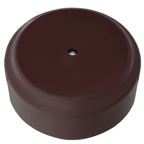 Фотография товара 'Bylectrica Монтажная коробка 80, ОУ без сальников, серия РЕТРО, КМ-450 шоколад'