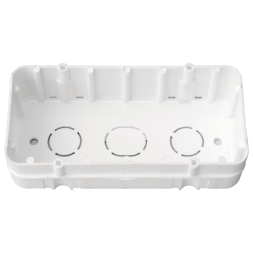 Фотография товара 'Bylectrica Коробка для 2-х местной рамочно-узловой сборки (для бетона и кирпича, 130х67х35 мм), К-211'