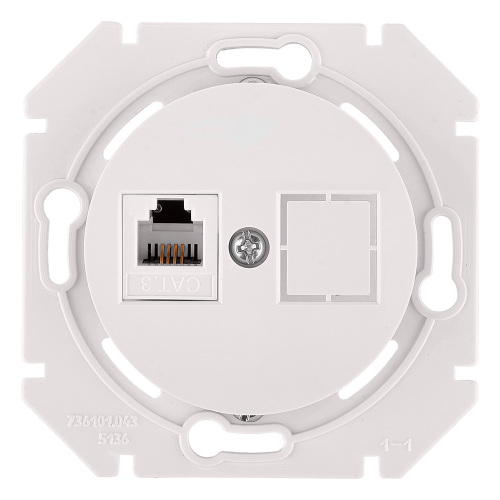 Фотография товара 'Bylectrica Механизм телефонной розетки 1-местной, СУ, серия ПРОВАНС, ТР4-6301 перламутр'