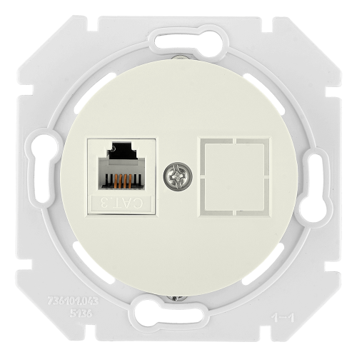 Фотография товара 'Bylectrica Механизм телефонной розетки 1-местной, СУ, серия ПРОВАНС, ТР4-6301 бежевый'