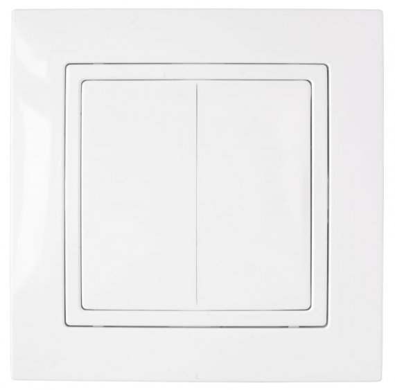 Фотография товара 'Bylectrica Выключатель 2-клавишный СУ IP44, серия УЮТ, С510-875'