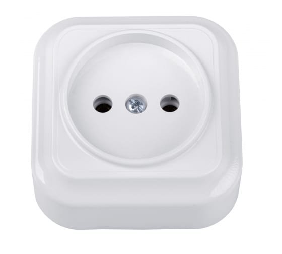 Фотография товара 'Bylectrica Розетка 1-местная ОУ, серия ВАРИАНТ, РА16-0101'