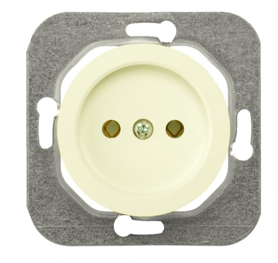 Фотография товара 'Bylectrica Механизм розетки 1-местной СУ без заземляющего контакта, серия ПРОВАНС, РС16-1401 шампань'