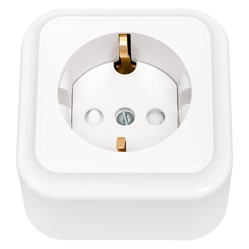 Фотография товара 'Bylectrica Розетка 1-местная ОУ с заземляющим контактом со шторкой, серия ПРАЛЕСКА, РА16-280'