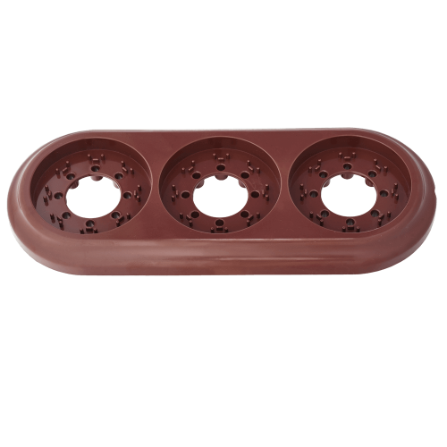 Фотография товара 'Bylectrica Рамка 3-местная, серия РЕТРО, ЮЛИГ.735212.472коричневый'