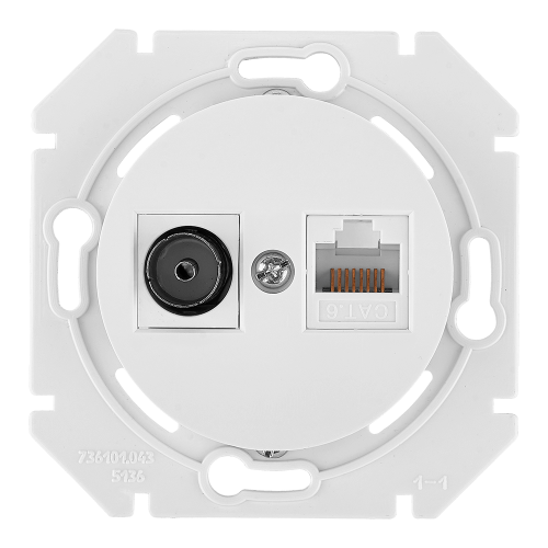 Фотография товара 'Bylectrica Механизм компьютерной розетки +ТВ, СУ, серия ПРОВАНС, ТК-6351'