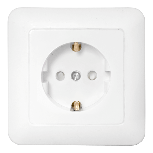 Фотография товара 'Bylectrica Розетка 1-местная СУ с заземляющим контактом со шторкой, серия ПАРИТЕТ, РС16-483'