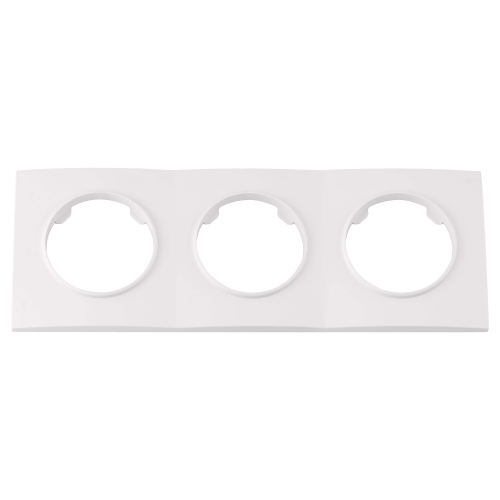 Фотография товара 'Bylectrica Рамка 3-х местная, квадрат серия ПРОВАНС квадрат, ЮЛИГ.735212.500 перламутр'