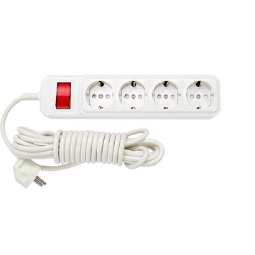 Фотография товара 'Bylectrica Удлинитель 4-местный с заземляющим контактом шторки, У10-282 5м'