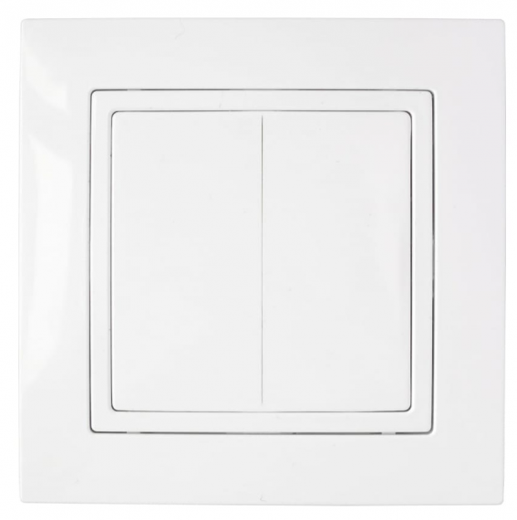 Фотография товара 'Bylectrica Выключатель 2-клавишный СУ, серия УЮТ, С510-861'