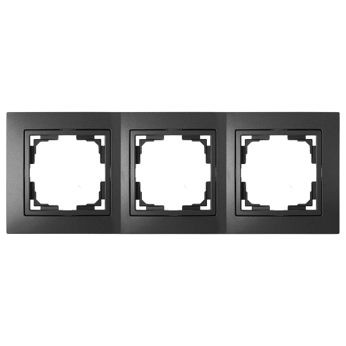Фотография товара 'Bylectrica Рамка 3-х местная, серия УЮТ, ЮЛИГ.735212.281-40 графит'