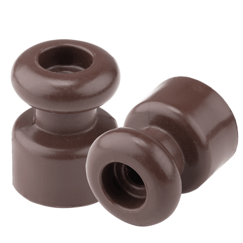 Фотография товара 'Bylectrica Изолятор для витых проводов (уп.10шт.), серия РЕТРО, ЮЛИГ.757522.014 шоколад'