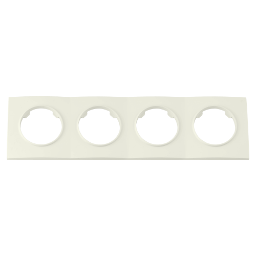 Фотография товара 'Bylectrica Рамка 4-х местная, квадрат серия ПРОВАНС квадрат, ЮЛИГ.735212.502 бежевый'