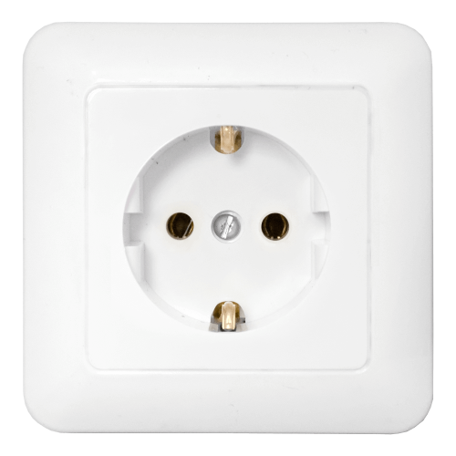 Фотография товара 'Bylectrica Розетка 1-местная СУ с заземляющим контактом, серия ПАРИТЕТ, РС16-300'