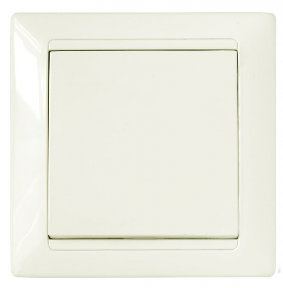 Фотография товара 'Bylectrica Выключатель 1-клавишный СУ, серия СТИЛЬ, С110-801 бежевый'