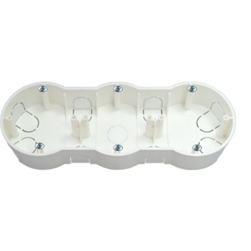 Фотография товара 'Bylectrica Коробка для 3-х местной рамочно-узловой сборки с винтами, К-221 исп.1'