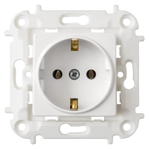 Фотография товара 'Bylectrica Механизм розетки с заземляющим контактом, серия МАСТЕР, РС16-1002'