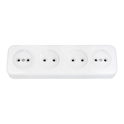 Фотография товара 'Bylectrica Розетка 4-местная ОУ, РА16-246'