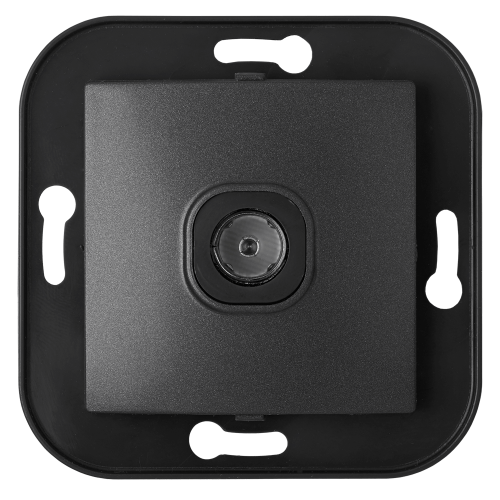 Фотография товара 'Bylectrica Механизм розетки телевизионной, серия УЮТ, ТР-047 графит'