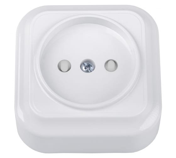 Фотография товара 'Bylectrica Розетка 1-местная ОУ со шторкой, серия ВАРИАНТ, РА16-0105'