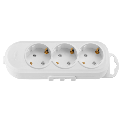 Фотография товара 'Bylectrica Розетка переносная 3-местная с суппортом, со шторками, Р16-9166'