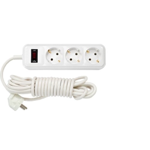 Фотография товара 'Bylectrica Удлинитель 3-местный с заземляющим контактом С ограничителем тока 3700 Вт, У16-320 3.5м'