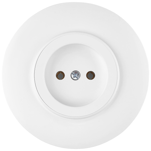 Фотография товара 'Bylectrica Розетка 1-местная СУ без заземляющего контакта (92 мм), серия ПРОВАНС круг, РС16-0401'