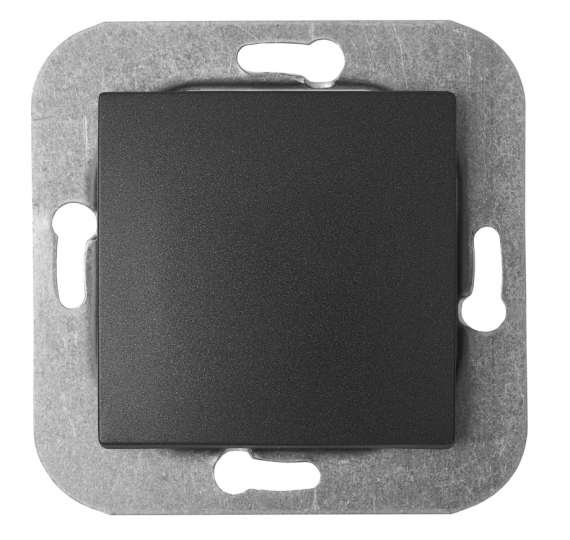 Фотография товара 'Bylectrica Механизм 1-клавишного выключателя проходной, серия УЮТ, С610-553 графит'