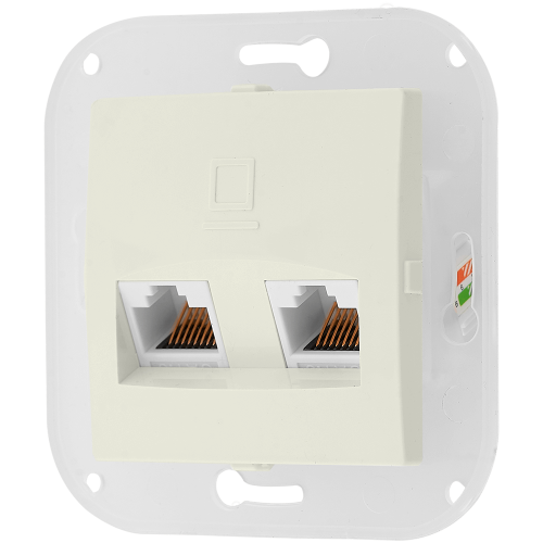 Фотография товара 'Bylectrica Механизм компьютерной розетки 2-местной, серия УЮТ, РК216-011 бежевый'